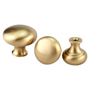 实心黄铜简约拉手北欧式现代柜门橱柜子写字台抽屉单孔金色把手