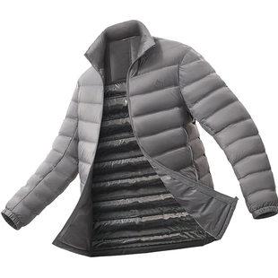 红豆轻薄羽绒服男轻便立领90绒银离子锁温短款排骨保暖男士外套