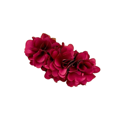 易梦玲同款复古港风超大红色花朵香蕉夹女高级感后脑勺一字夹