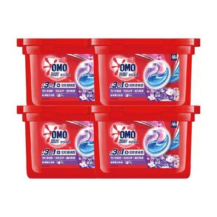 奥妙三合一怡神薰衣草洗衣凝珠189g*4盒洁净净味抑菌除菌除螨