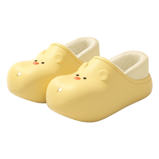 防水棉拖鞋女包跟2026新款家居室内保暖加绒棉鞋外穿冬季拖鞋女款