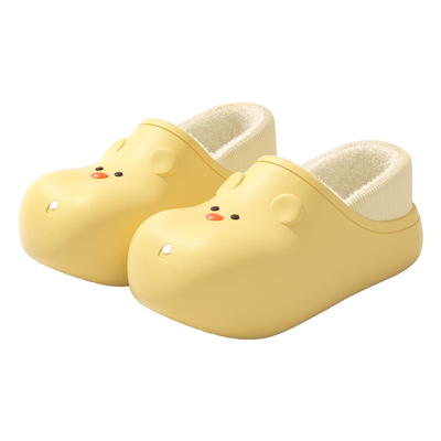 鲨际可爱仓鼠棉拖鞋包跟2025新款