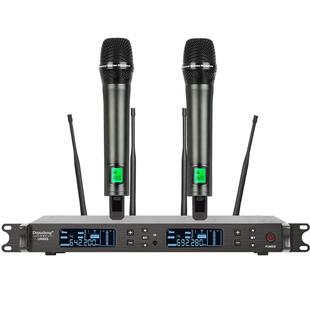 得普声UR88S专业无线麦克风话筒一拖二U段分集防啸叫舞台演出KTV