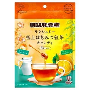 日本进口UHA味觉糖悠哈蜂蜜红茶糖牛奶柠檬水果糖硬糖休闲小零食