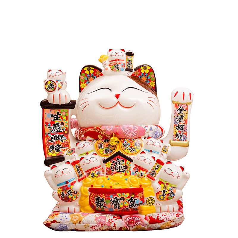 陶瓷自动摇招手招财猫