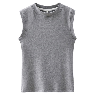 韩系黑色工字吊带背心遮副乳