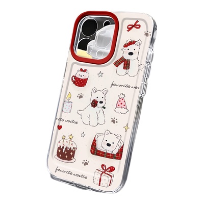 蛋糕西高地适用苹果16promax手机壳iphone15新款mate60红米note13防摔k70小米14华为pura70软壳vivoppo荣耀90