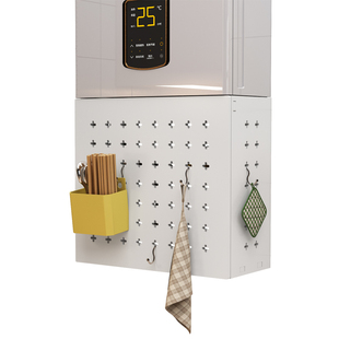 热水器燃气管道遮挡装饰洞洞板壁挂炉遮挡箱厨房天然气保护遮丑罩