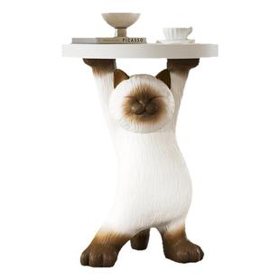 可爱猫咪客厅落地摆件装饰品新婚沙发茶几床头柜边几搬家乔迁礼物