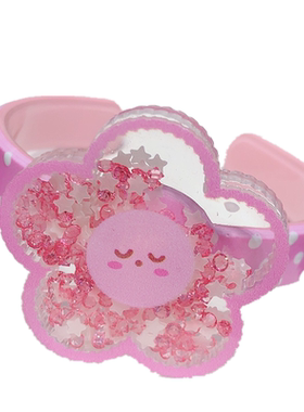 夜光糖果色彩钻女童亚克力手镯