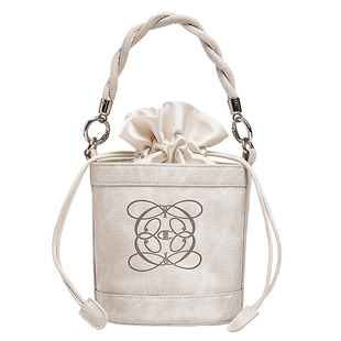 Champion冠军单肩包男女情侣精致mini手提斜挎包水桶包时尚通勤包