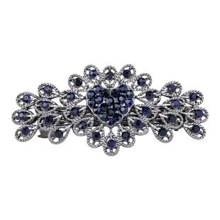 夹子头饰蝴蝶结发夹女后脑勺妈妈发卡优雅小号横夹弹簧夹水钻顶夹