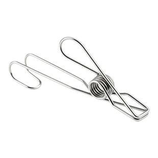 多功能长尾挂钩夹不锈钢晾衣夹长尾挂钩可挂可夹收纳夹晾晒夹家用