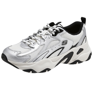 斯凯奇老爹鞋春季流行时尚男鞋休闲运动鞋厚底机甲鞋经典熊猫鞋