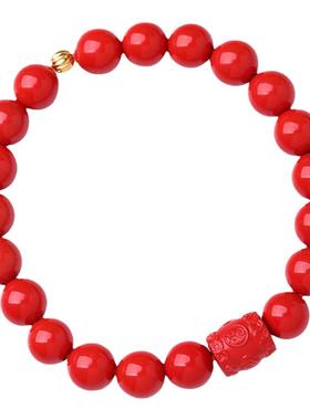 【下单送赠品】纯朱砂串