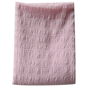 雪纺泡泡纱褶皱微弹纯色服装布料法式泡泡袖diy春夏袖套透气面料