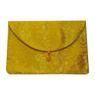 大号高档佛经收纳经书布袋翻盖地藏菩萨本愿经书包经布收纳经书袋口袋本保护袋可装海清