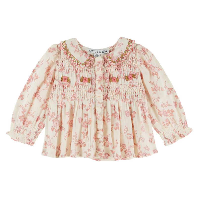 Little现货 法国emile et ida FW26秋冬女宝宝上衣花苞裤背带裤
