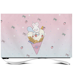 台式电脑防尘罩键盘防尘布显示器主机防尘盖布遮尘遮灰布保护套