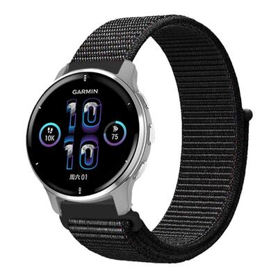 佳明尼龙回环魔术贴表带