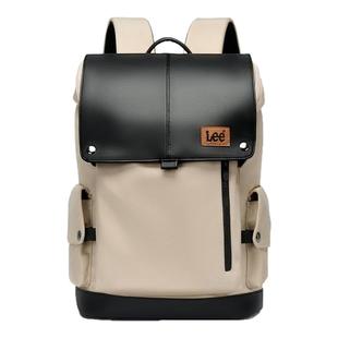 Lee双肩包男2025新款商务背包大学生书包户外16寸电脑包休闲通勤
