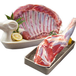 内蒙锡盟新鲜羔羊肉现杀冷冻羊腿排肉全半羊套餐组合烧烤涮肉食材
