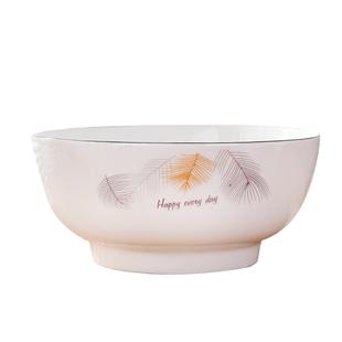 汤碗家用大号2024新款陶瓷8英寸高级感简约泡面菜碗加深防烫餐具