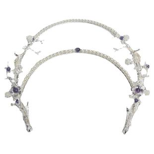 【月影】羽钿坊汉服古风懒人发箍圣母环珍珠花嫁发饰王冠异域风