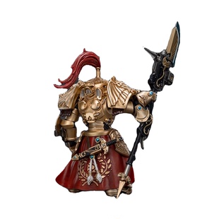 JOYTOY暗源战锤40K帝皇禁军太阳卫盾卫连长战旗执行海登手办模型