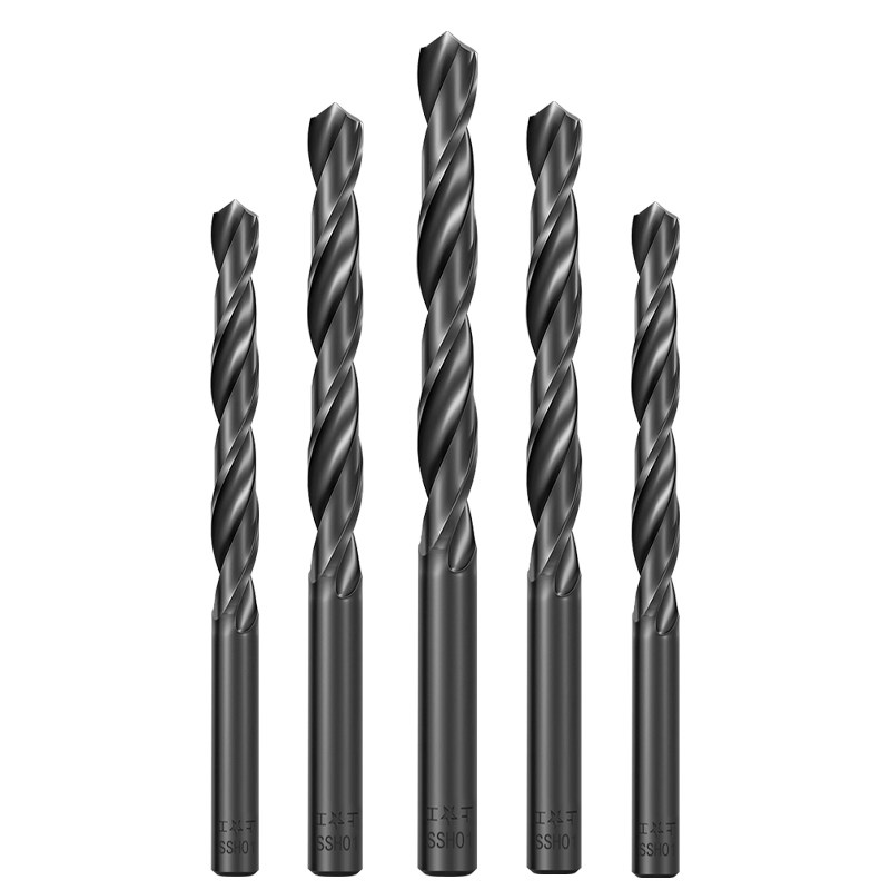 原厂上工正品钻头直柄麻花钻头HSS高速钢手电钻钻头打孔0.2-12MM - 白底图