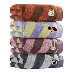 三利浴巾纯棉新款全棉成人不掉毛大毛巾男款大人女情侣三件套裹巾