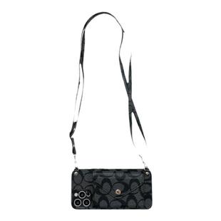 个性字母插卡零钱包适用苹果17promax手机壳女iPhone16promax新款15斜挎14带挂绳12高档11/8plus插卡13防摔套