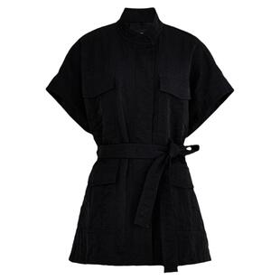 【轻松套装】AUM噢姆春季户外风工装马甲黑色宽松外套休闲长裤女