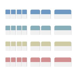 得力便利贴标签贴纸可爱卡通少女小清新记号记事创意笔记指示荧光标记贴书签纸索引贴便签本小本子学生用