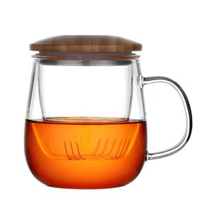 北大史红茶杯玻璃泡茶杯网红水杯ins过滤玻璃水杯家用杯茶水分离