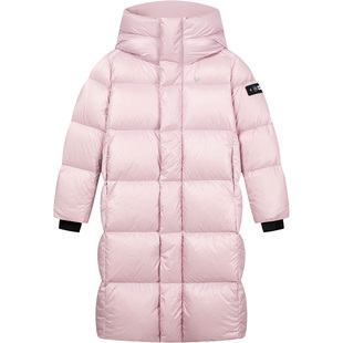 [鹅绒服]水孩儿童装羽绒衣加长款冬季新品大码亲子厚外套
