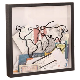 演唱会门票收纳票根收藏盒旅行记录相框明信片储存盒纪念品展示盒