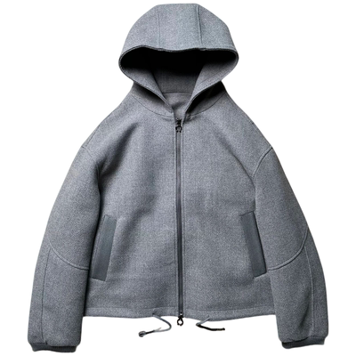 SKYROCKET白鸭绒毛呢羽绒服外套