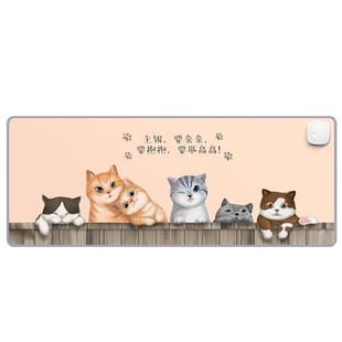 加热鼠标垫超大发热暖桌垫左右侧开关学生暖手冬天办公室电脑女生