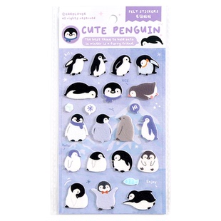 信的恋人毛毡贴纸极地来信可爱企鹅北极熊海豹海洋馆纪念品贴纸