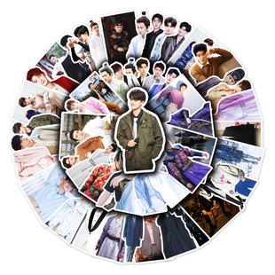 100张任嘉伦贴纸演员明星周生如故人物周边创意装饰贴画手机壳拉杆箱头盔平板电脑冰箱电动车笔记本防水贴纸