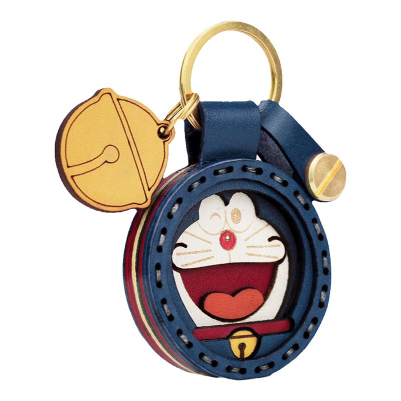 哆啦a梦皮钥匙扣门禁卡套airtag