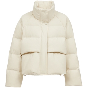 Vero Moda羽绒服2026春季新款90白鸭绒泡芙短款面包服325423027