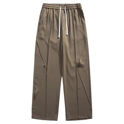 国潮街头纯色流行休闲裤子百搭