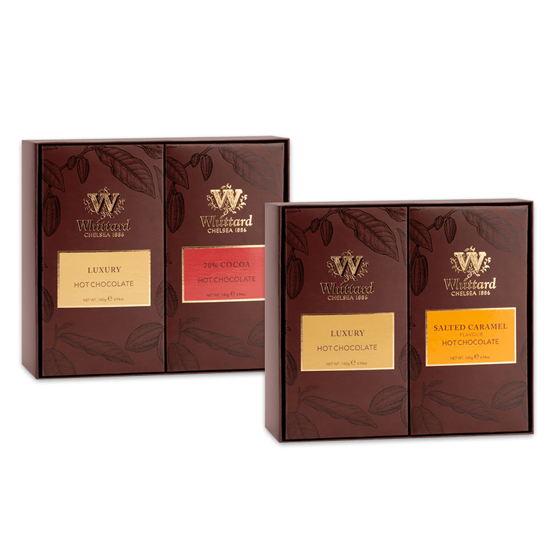Whittard奢华+海盐焦糖风味热巧克力礼盒280g可可coco粉冲调饮料