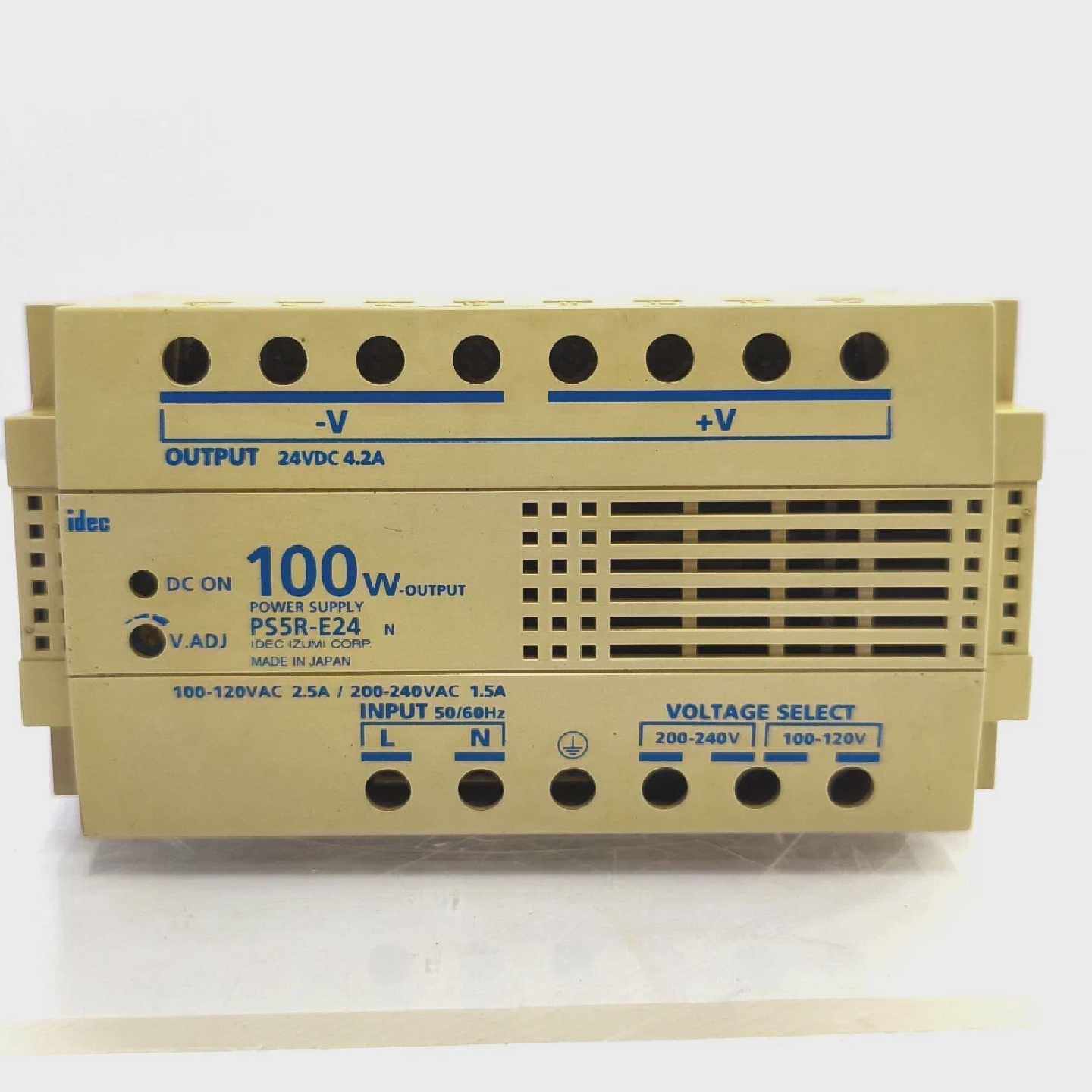 IDECPS5RE24电源供应100120VAC2.5A200240VAC1.5A5060HZ24VDC4.2A