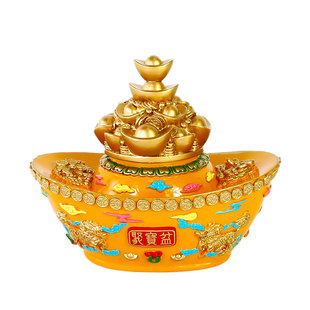 香港正品 李居明2026马年吉祥物工艺品东南方黄金千万两 九紫摆件