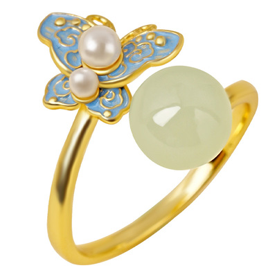 宫里上新天然正品和田玉戒指