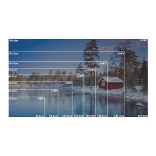 电视尺寸测量布纸大小模拟对照图表32 43 55 65 75 85 100 120寸