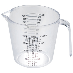 唐雅量杯带刻度毫升家用奶茶店专用300ml精准刻度用具奶茶小塑料